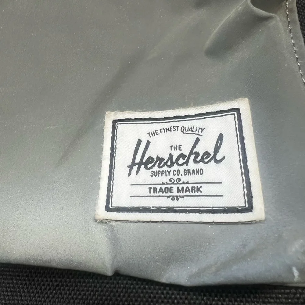 Herschel Supply Co. Heritage Kids Black Reflective Rubber Mini Backpack Bag